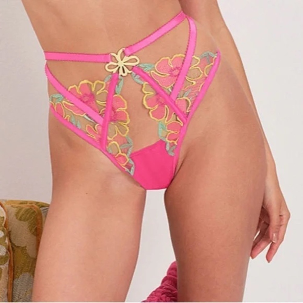 New! For Love and Lemons Lucy High Waist Cheeky Panty 31264